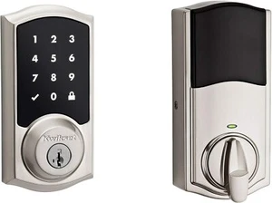 Kwikset Z-Wave SmartCode 916 Touchscreen Satin Nickel Single Cylinder Electronic - Picture 1 of 4
