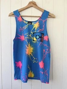 AMAZING 80s Vintage Catchit Fluro Tank Top Size 14 - NEVER WORN - Imagen 1 de 6