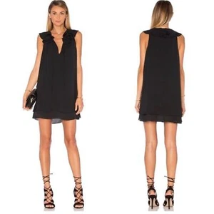 Amanda Uprichard x Revolve Belle Ruffle Black Dress M EUC - Picture 1 of 11