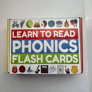 Phonics Flash Cards - Learn to Read in 20 Stages - Digraphs CVC Blends Long... - Picture 1 of 2