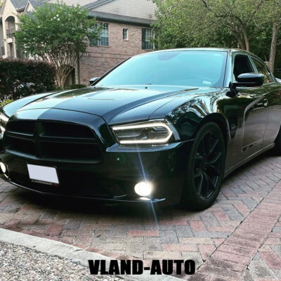 Faróis 2011-2014 com sig sequencial LED DRL lâmpadas dianteiras para Dodge Charger - Imagem 1 de 4