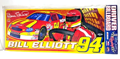 Letrero de pared Bill Elliott #94 McDonald’s NASCAR WinCraft 35,5"x15,5" decoración con licencia Foto 1 de 4