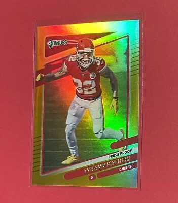 2021 Panini Donruss Tyrann Mathieu HOLO PREMIUM PRESS PROOF Chiefs #119 SP 🔥 - Image 1 of 3