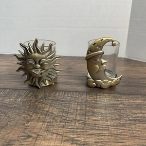 Sun & Moon votive candle holders - Picture 1 of 5