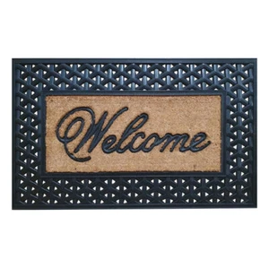 Solemate Rubber & Coir Welcome 60x90cm Functional Outdoor Front Doormat - Picture 1 of 3