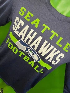 NFL Seattle Seahawks Heathered Blue L/S T-Shirt Youth Medium 10-12 - Imagen 1 de 3