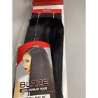 Blaze Yaki #1 Jet Black 16” Straight 100% Human Hair Bobbi Boss Extensions