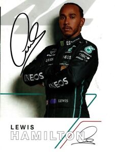 AUTOGRAPH, Lewis Hamilton - Formula 1 - Team Mercedes AMG Petronas - 2020