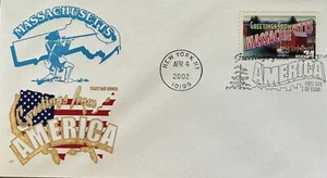 Farnum 3581 Greeting from America - Massachusetts Minuteman  - Picture 1 of 1