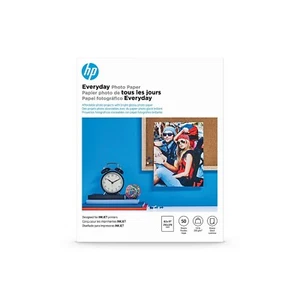 Papier photo HP Everyday brillant 8-1/2 x 11 50 feuilles/paquet Q8723A - Photo 1/1