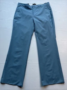 Banana Republic Logan Pants Womens 16 Blue Washable Wool Full Length New - Picture 1 of 17
