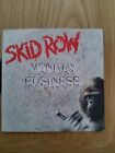 Skid Row Monkey Business Uk Original 7" Vinyl Single Paper Picture Sleeve Ex