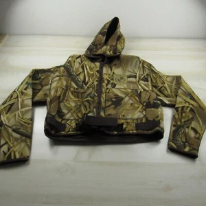 Kobuk Jacket Womens Medium Brown Camo Advantage Wetlands Neoprene Hoodie Fowler - Picture 1 of 20