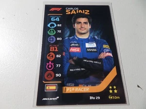 2020 Topps F1 Turbo Attax F1 Racer Carlos Sainz #29 Rookie RC - Picture 1 of 1