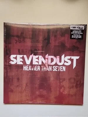 SEVENDUST Heavier Than Seven LP (RED SPLATTER Vinyl RSD ) 7 Heavy Hits Greatest - Image 1 of 3