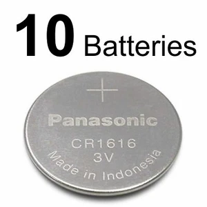 10 PANASONIC CR1616 ECR1616 CR 1616 3v Lithium battery Expire 2031 FRESHLY NEW - Picture 1 of 2