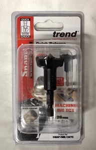 Trend SNAP/MB/26TC Trapano per legno macchina a scatto 26 mm F&F - Foto 1 di 7