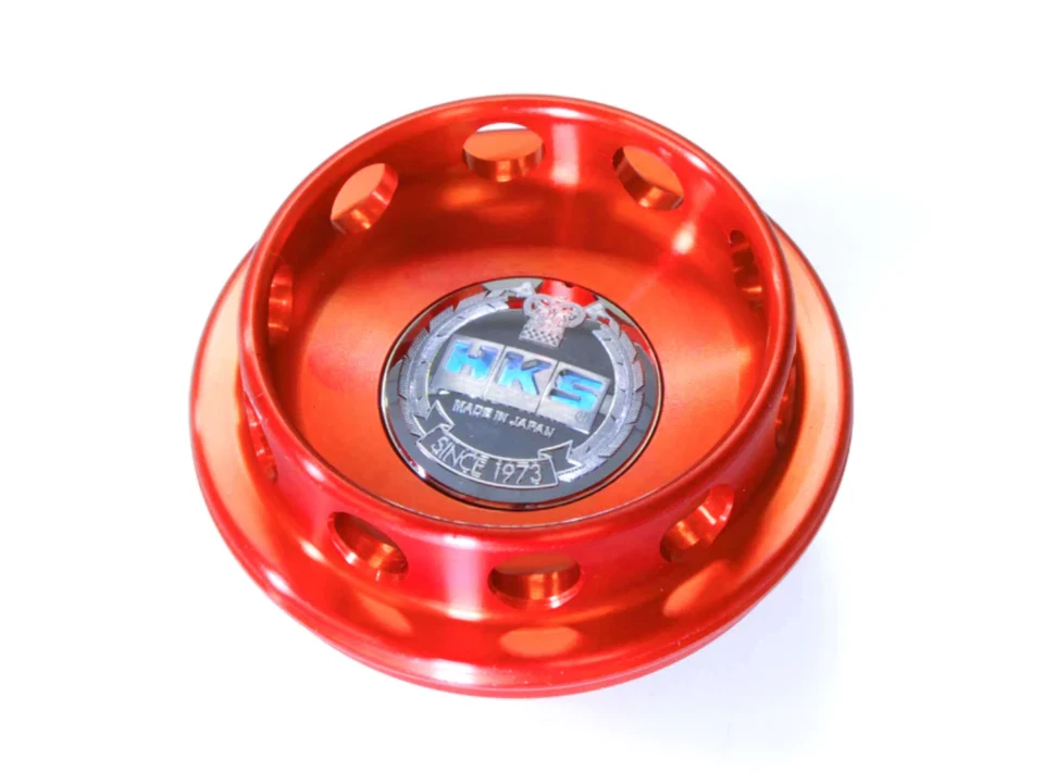 HKS OIL FILLER CAP FITS NISSAN/HONDA (RED) - Image 1 of 1