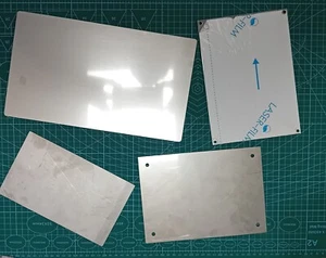 STAHL METALL TÜRSCHILDER PLAKETTE BESCHRIFTUNG MIT FARBIGER BESCHRIFTUNG - Bild 1 von 9