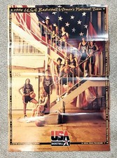 18" x 22" USA 1994 WOMEN'S BASKETBALL LISA LESLIE SHERYL SWOOPES TERESA EDWARDS
