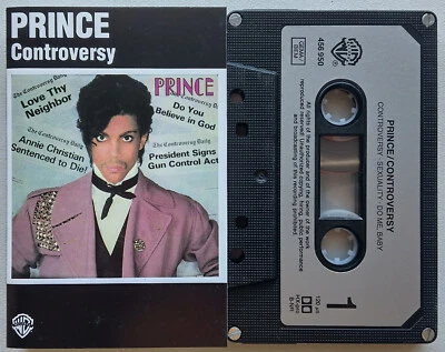 PRINCE - CONTROVERSY (WARNER 456950) 1980s EUROPE CASSETTE TAPE REISSUE - Image 1 of 4