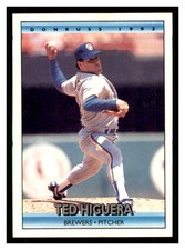 1992 Donruss #294 TED HIGUERA Milwaukee Brewers ~C7R
