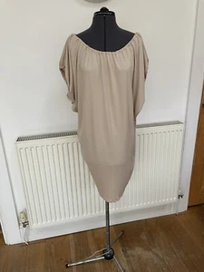 Off The Shoulder Dress - Beige - Picture 1 of 9