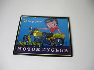 BETTY BOOP OPP A DOOP MOTORCYCLES THE 66 BOOP SPECIAL 8 X 10 PRINT FRAMED - Picture 1 of 3
