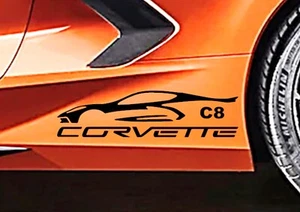 CORVETTE STINGRAY Racing Blackout Decal Sticker (Fits Chevy Corvette C8) - Picture 1 of 23