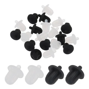 20pcs 6.35mm Audio Jack Port Duct Cover PC DVD Microphone Plugs Caps Black/Clear - Picture 1 of 7