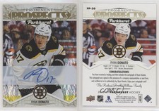 2018-19 Upper Deck Parkhurst Prominent Prospects Gold Ryan Donato Rookie Auto RC