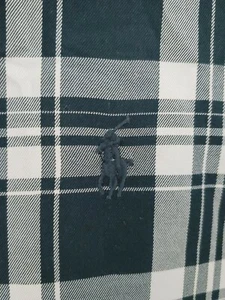 RALPH LAUREN 'BLAKE' PLAID GREEN & WHITE LONG SLEEVE SHIRT (XL) BUTTON UP - Picture 1 of 4