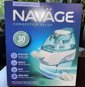 NAVAGE- Congestion Relief- Sinus/Allergy/Cold- FACTORY SEALED- 30 FREE Salt Pods - Picture 1 of 4