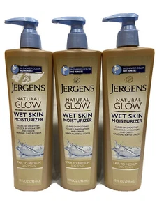 3 jergens natural glow wet skin fair to medium 10 oz ea - Picture 1 of 1