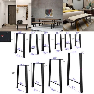 16" 20" 22" 28" 30" 34" 40" inch Metal Table Legs DIY Coffee Table Bench Legs - Picture 1 of 22