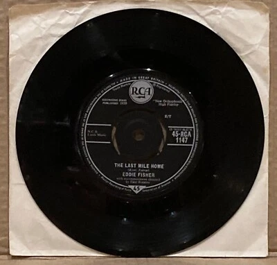 Eddie Fisher The Last Mile Home RCA 45 - Image 1 of 2