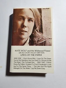 Kate Wolf & The Wildwood Flower : Lines On The Paper (Cassette) *Rare* VG+ CS2 - Imagen 1 de 2