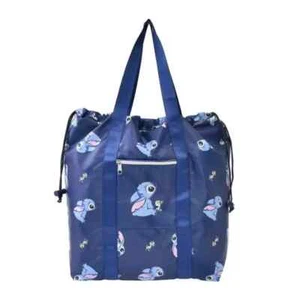 Disney Store Japan Foldable Bag Lilo & Stitch Navy Color New - Picture 1 of 6
