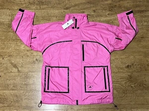 ADIDAS BY STELLA MCCARTNEY TRUENATURE PACKABLE JACKET PINK SIZE 12 OVERSIZED FIT - Picture 1 of 21