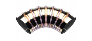 90 Degree Elbow Exhaust Stainless Steel 304 Tube Pipe Weld-on 70mm/2,75in Piecut - Picture 1 of 4