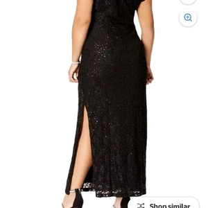 Connected Apparel Black Lace Maxi Dress. Size 14. New. - Picture 1 of 7