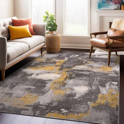 Rugshop Area Rugs Brighton Modern Abstract Carpet for Living Room Guest Room Rug - Image 1 of 2