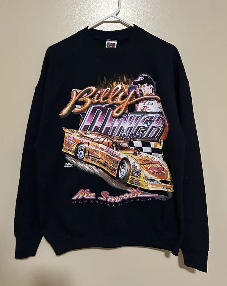 Vintage Billy Moyer Dirt Late Model Sweatshirt Large Mr. Smooth - Изображение 1 из 4