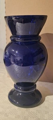 Blumenvase / Glasvase / Vase aus Glas - dunkelblau - Mundgeblasen NEU Bay. Wald - Bild 1 von 3