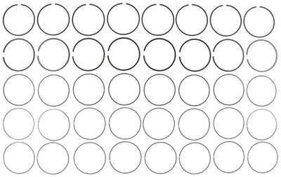 Juego de anillos de pistón de motor MAHLE 42291CP para 16-17 Ram 2500 3500 4500 5500 Foto 1 de 4