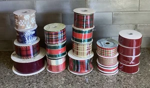 Nastro natalizio nuovo varie misure colori lunghezze e stili lotto misto 18 - Foto 1 di 8