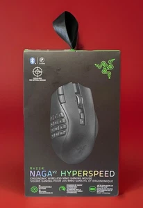 Razer Naga V2 HyperSpeed Wireless MMO Gaming Mouse 19 Programmable Buttons NEW! - Afbeelding 1 van 9