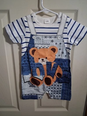 Mameluco de verano 6-9 meses oso pequeño nuevo sin etiquetas Foto 1 de 2