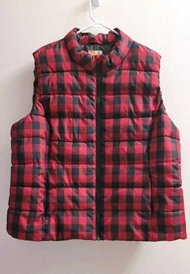 Chaleco a cuadros rojo/negro RH Ruffhewn para mujer talla 3X Foto 1 de 4