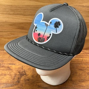 Gorra Disney X Neff Snapback Malla Camionero Gris Playa California Mickey Mouse - Imagen 1 de 9